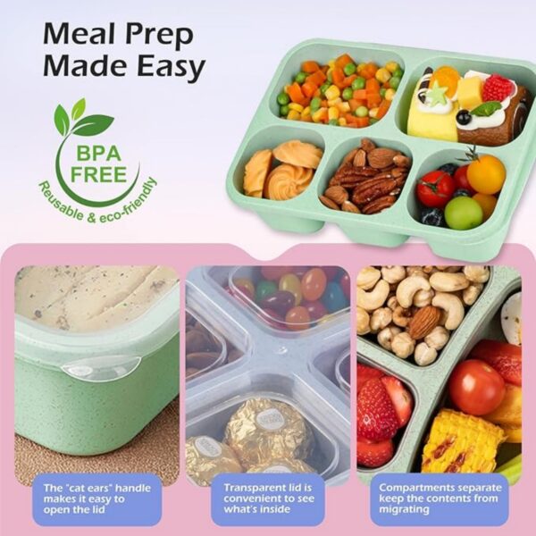 5-Compartments Lunch Box Item No#11477 - Image 4