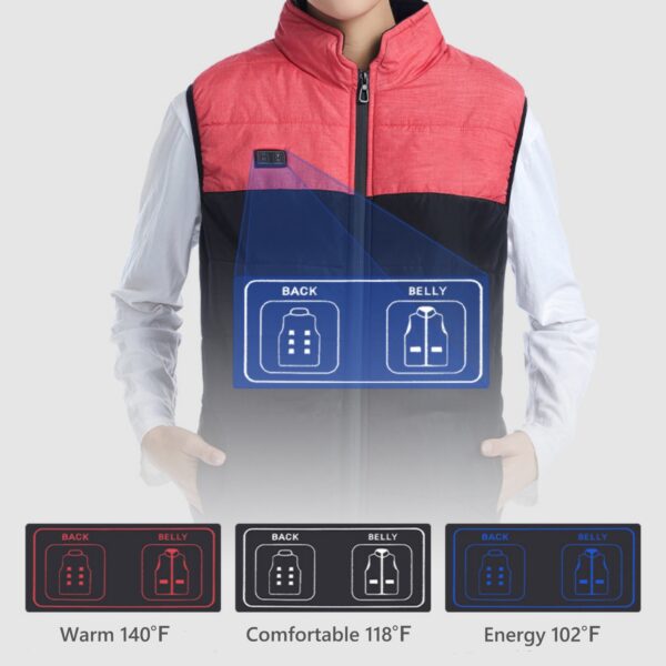 Usb Rechargeable Heating Jacket Item No#11558 - Image 4