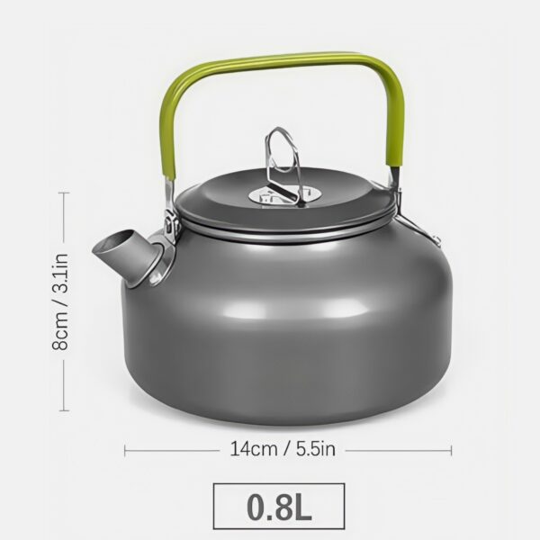 0.8L Camp Stainless Steel Teapot Item No#11592 - Image 3