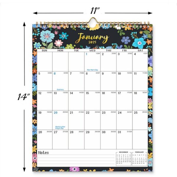 18 Months 14"*11" Wall Calendar From Jan 2025 To June 2026 Item No#12058 - Image 3