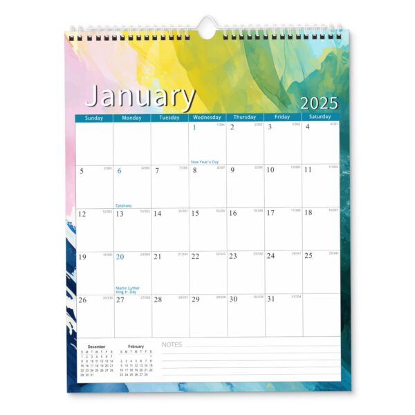 18 Months 14"*11" Wall Calendar From Jan 2025 To June 2026 Item No#12067