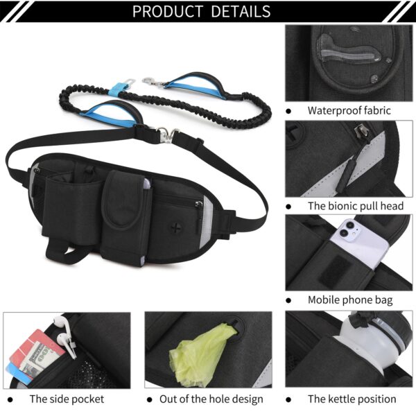 Waist Dog Leash Bag For Running Item No#12073 - Image 6
