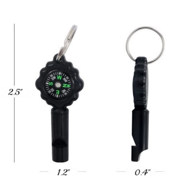 2 In 1 Survival Emergency Whistle Compass Item No#12081 - Image 3