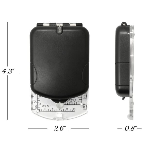 Sighting Mirror Compass With LED light Item No#12082 - Image 3