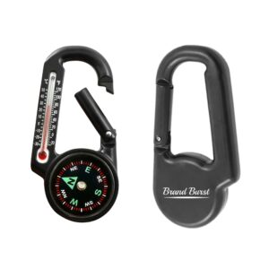 Ball Compass And Thermometer Carabiner Item No#12093