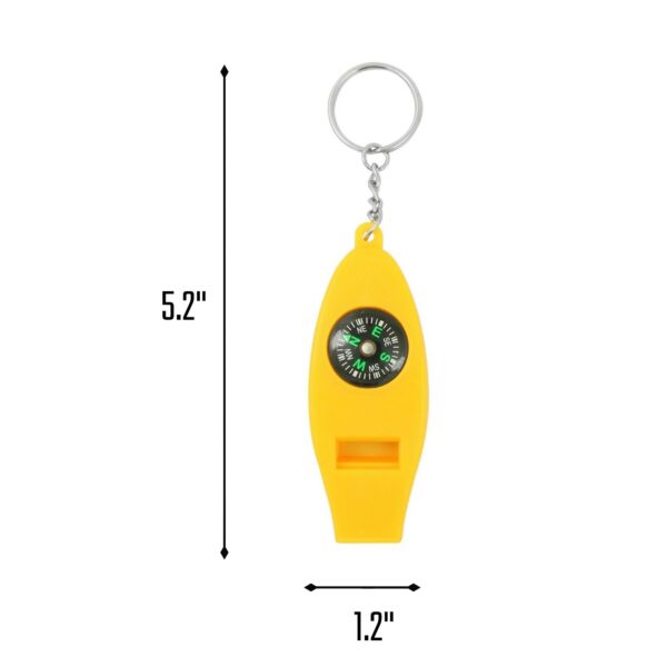 4-In-1 Portable Outdoor Multifunctional Compass Whistle Item No#12094 - Image 3