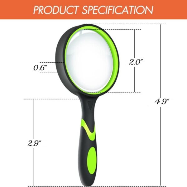 10X 50Mm Handheld Magnifier Item No#12097 - Image 3