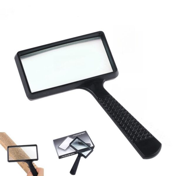 3X Rectangular Handheld Magnifying Glass Item No#12112 - Image 2