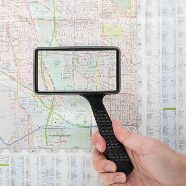 3X Rectangular Handheld Magnifying Glass Item No#12112 - Image 4