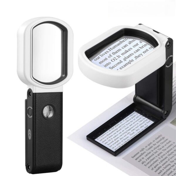 10X 25X Magnifying Glass With Light And Stand Item No#12131 - Image 2
