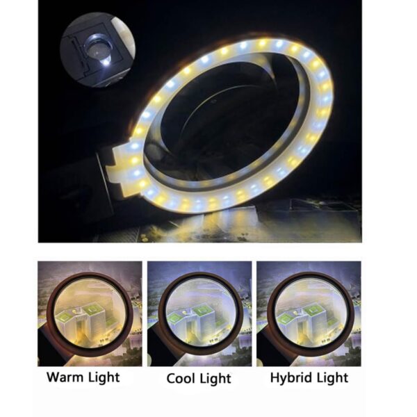 3.5X 25X Magnifying Glasses With Light And Stand Item No#12137 - Image 4
