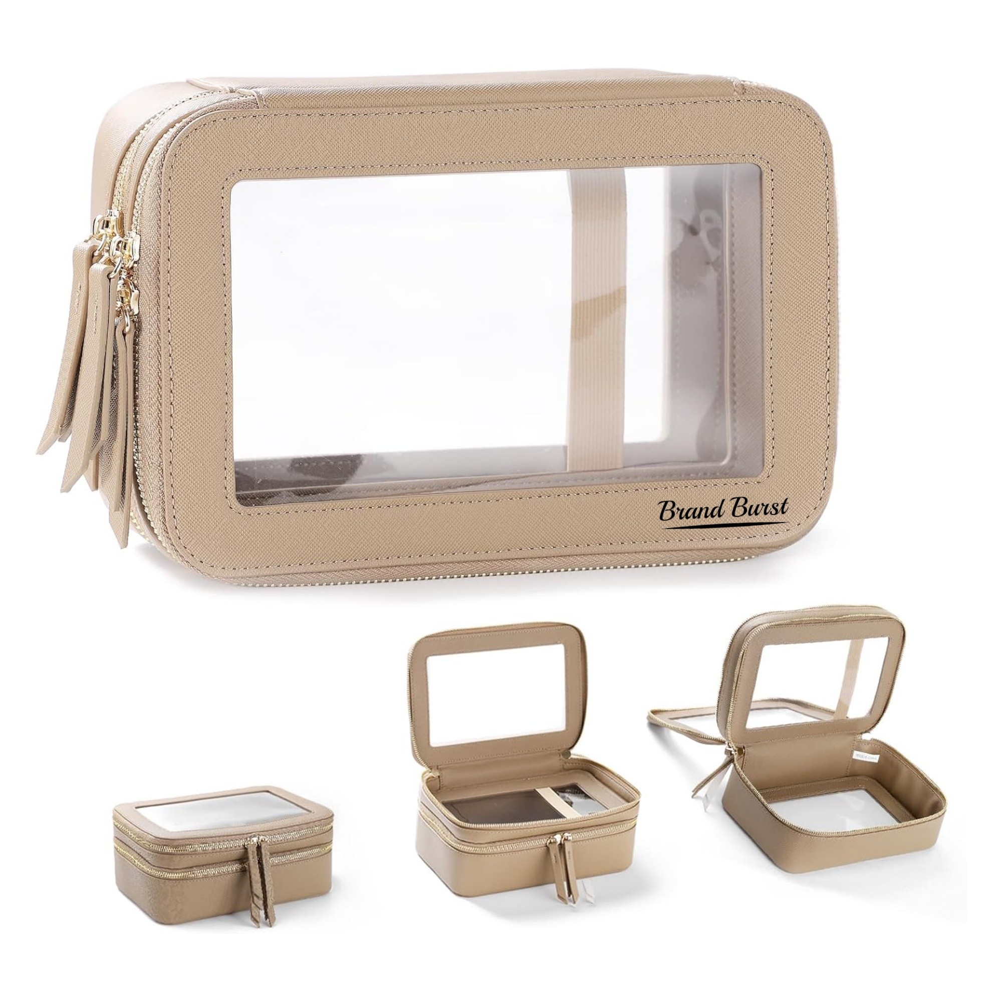 Double Layer Clear Makeup Bags Item No#12167