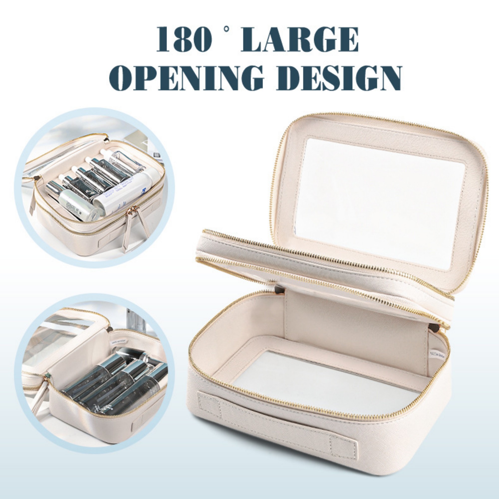 Double Layer Clear Makeup Bags Item No#12167 - Image 4