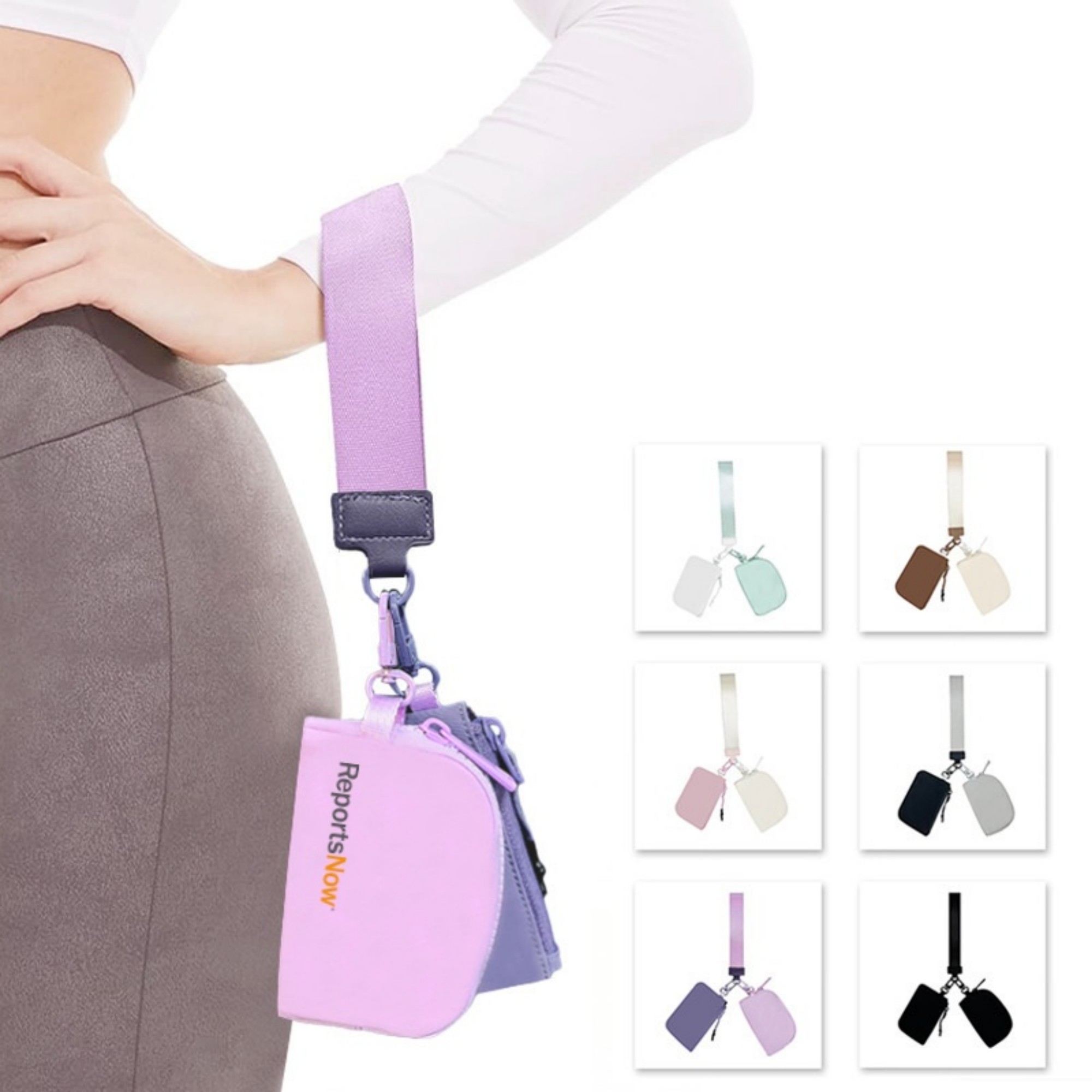 Mini Zip Around Keychain Wristlet Wallets Item No#12171