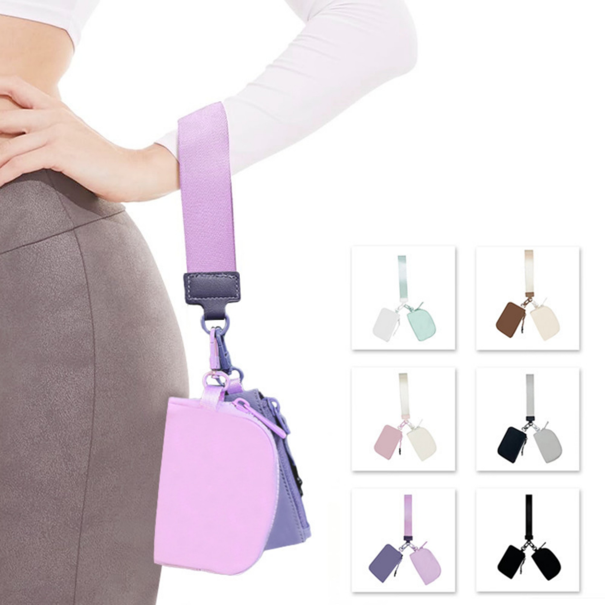 Mini Zip Around Keychain Wristlet Wallets Item No#12171 - Image 2