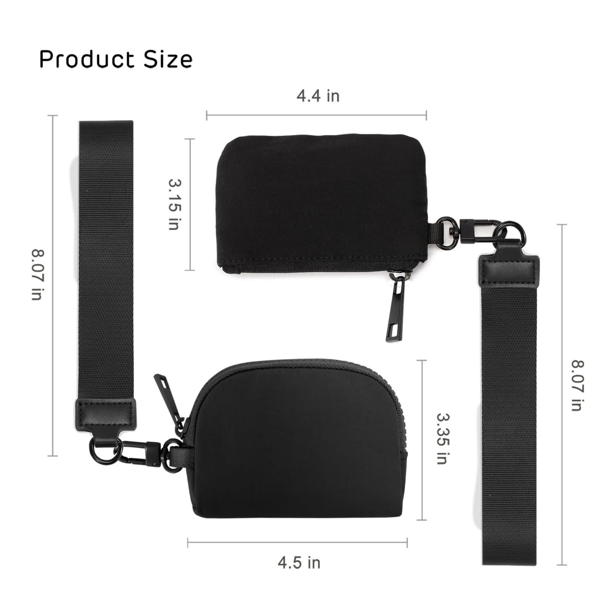 Mini Zip Around Keychain Wristlet Wallets Item No#12171 - Image 3