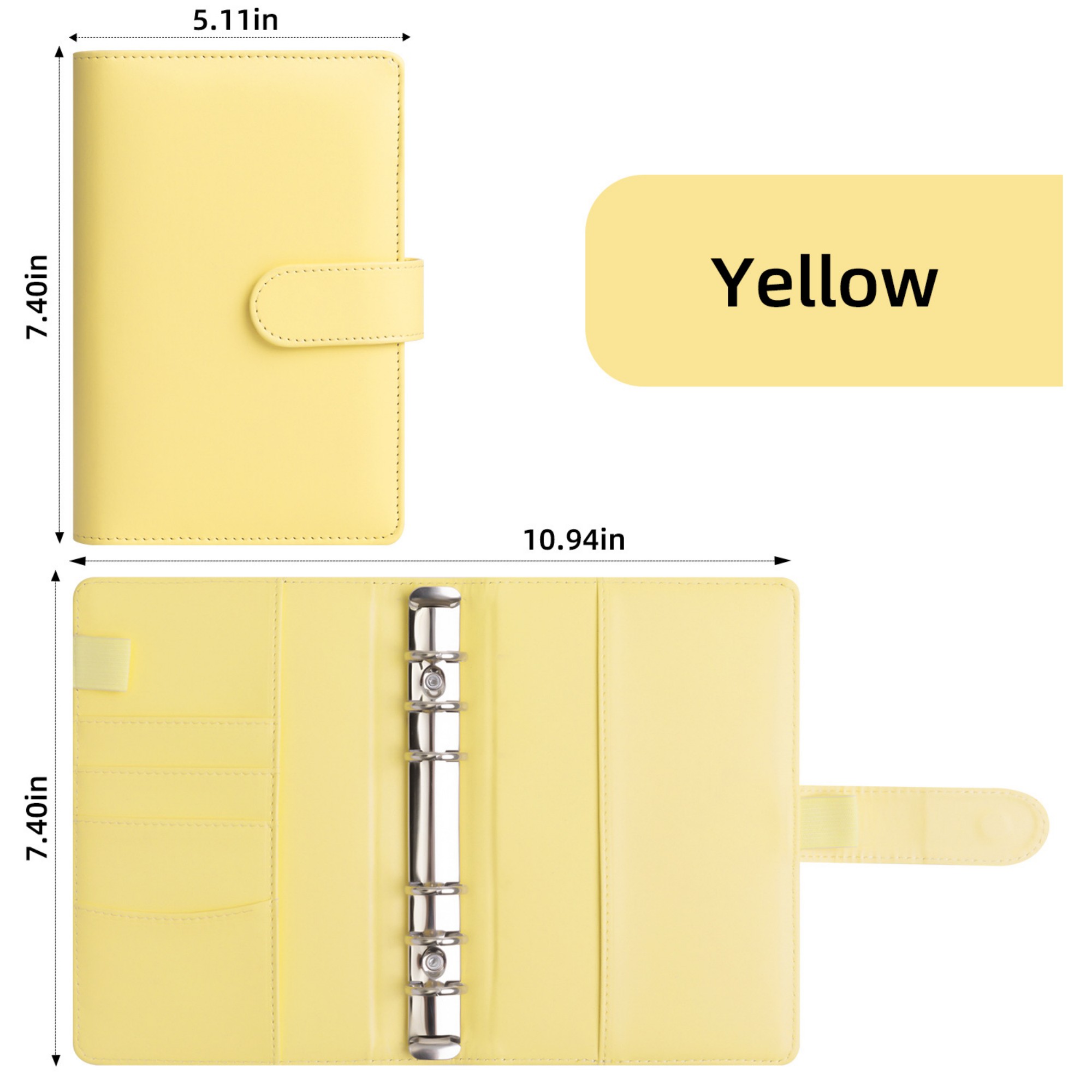 Leather A6 Budget Binder Item No#12200 - Image 3