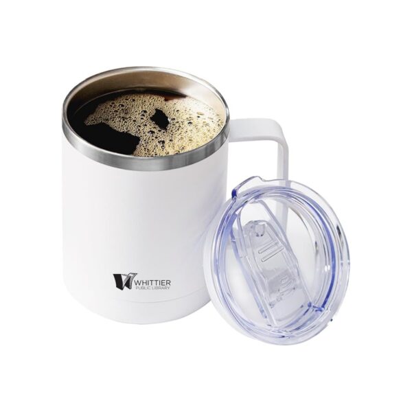 12Oz Coffee Mug With Handle And Sliding Lid Item No#12235