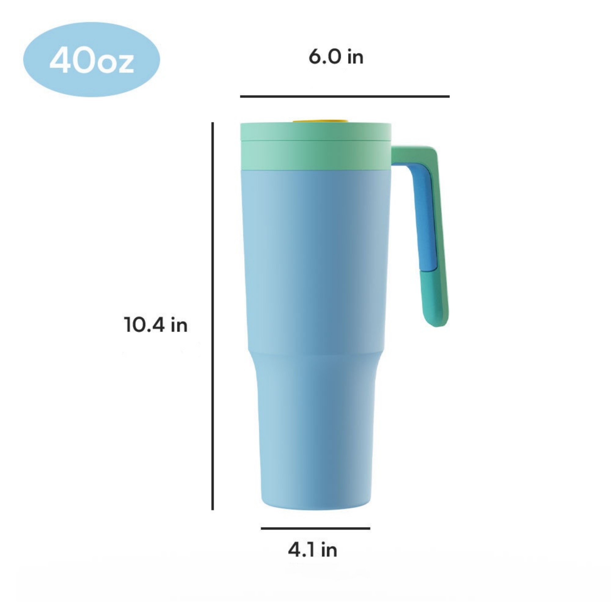 40 Oz Stainless Steel Insulated Water Bottle With 2-In-1 Lid Item No#12334 - Image 3