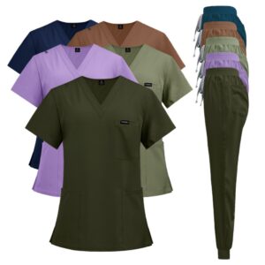 Medical Nursing Uniform Scrub Set Item No#12346