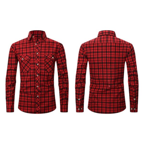 Long Sleeve Lightweight 2 Pockets Casual Shirt Item No#12350 - Image 2