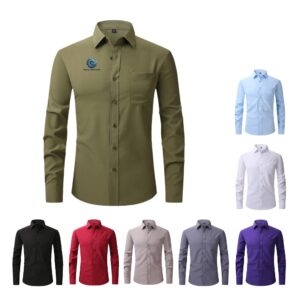 Man'S Long Sleeve Dress Shirt Item No#12352