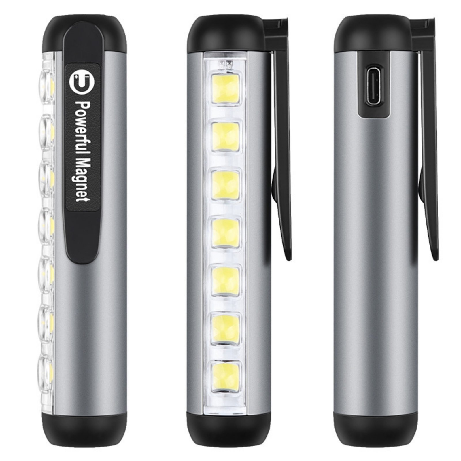 Rechargeable Pen Light Flashlight Item No#12359 - Image 2