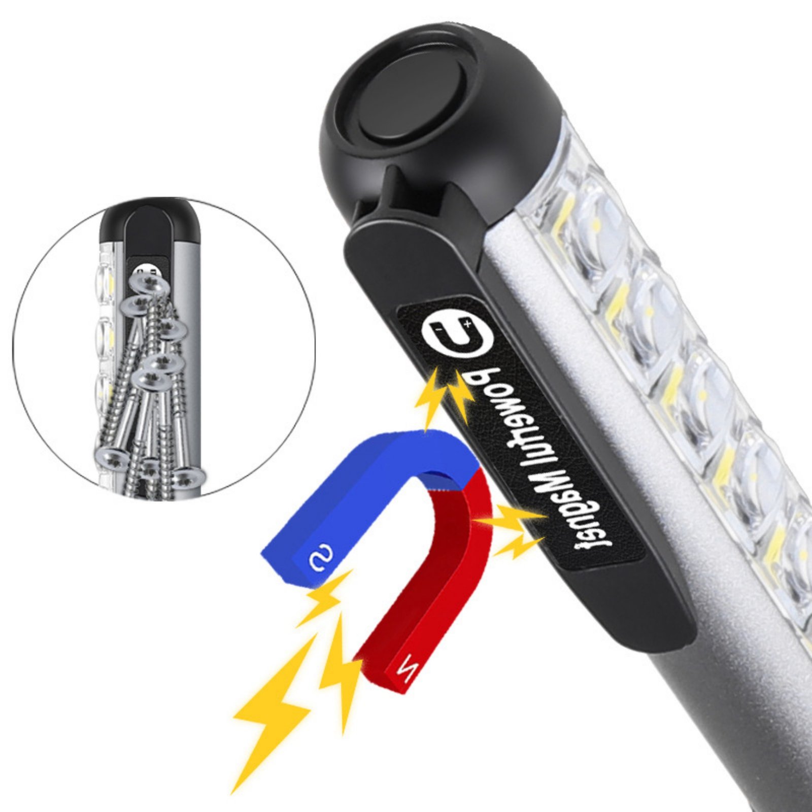 Rechargeable Pen Light Flashlight Item No#12359 - Image 5
