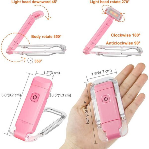 Clip On Bookmark Light For Bed Item No#12368 - Image 3