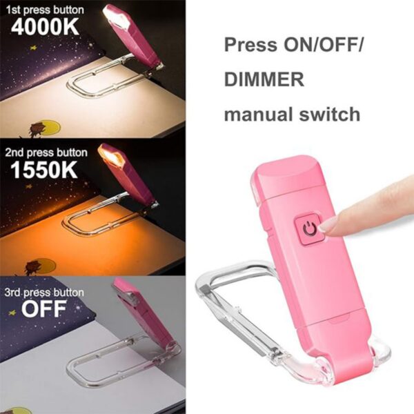 Clip On Bookmark Light For Bed Item No#12368 - Image 5