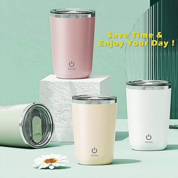 Rechargeable Self Stirring Mug Item No#11618 - Image 3