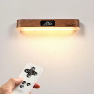 Magnetic Wall Night Light With Clock Item No#11639