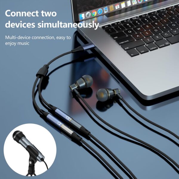 Usb C To Two 3.5Mm Female Audio Adapter Item No#11647 - Image 5