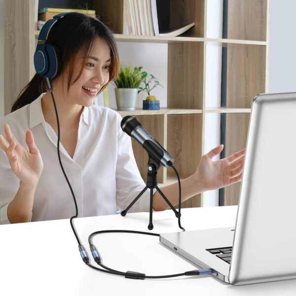 Usb C To Two 3.5Mm Female Audio Adapter Item No#11647 - Image 6