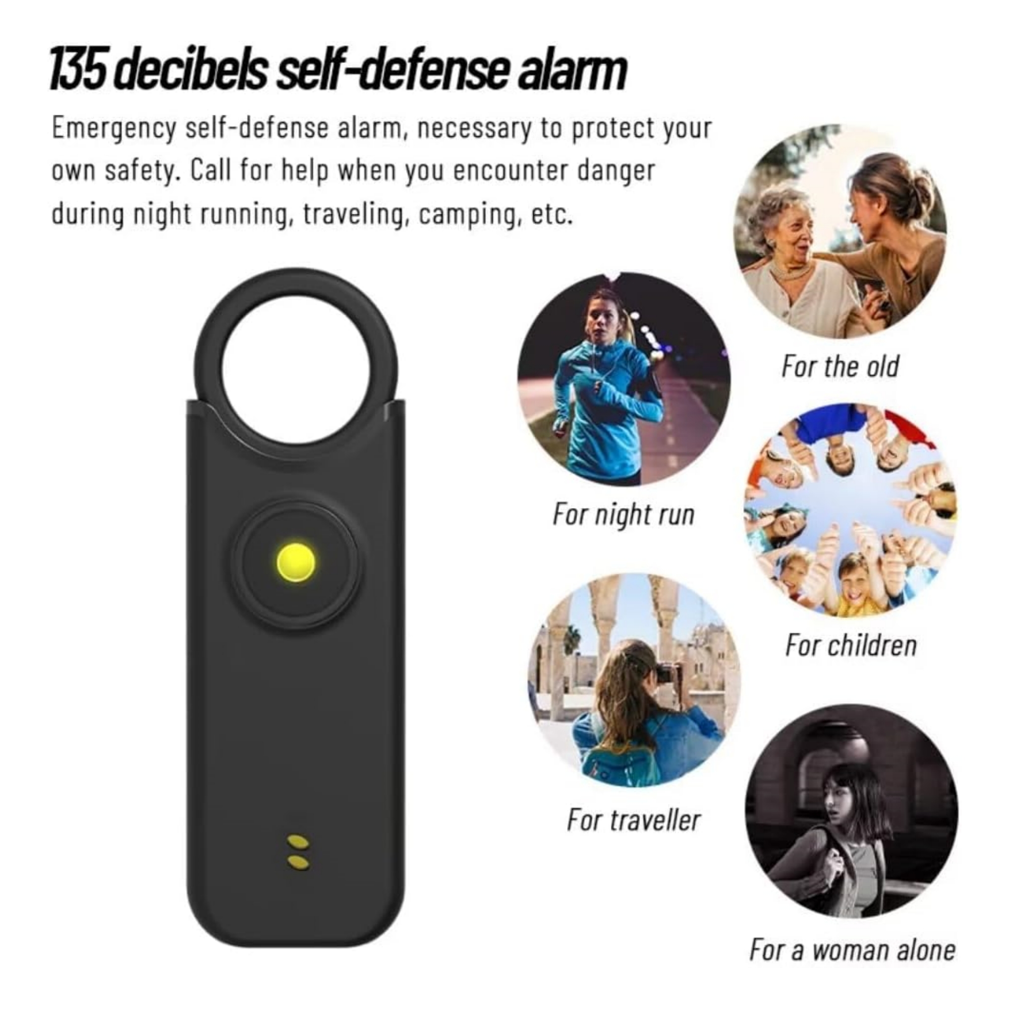 Rechargeable Emergency Safety Alarm Item No#11651 - Image 8