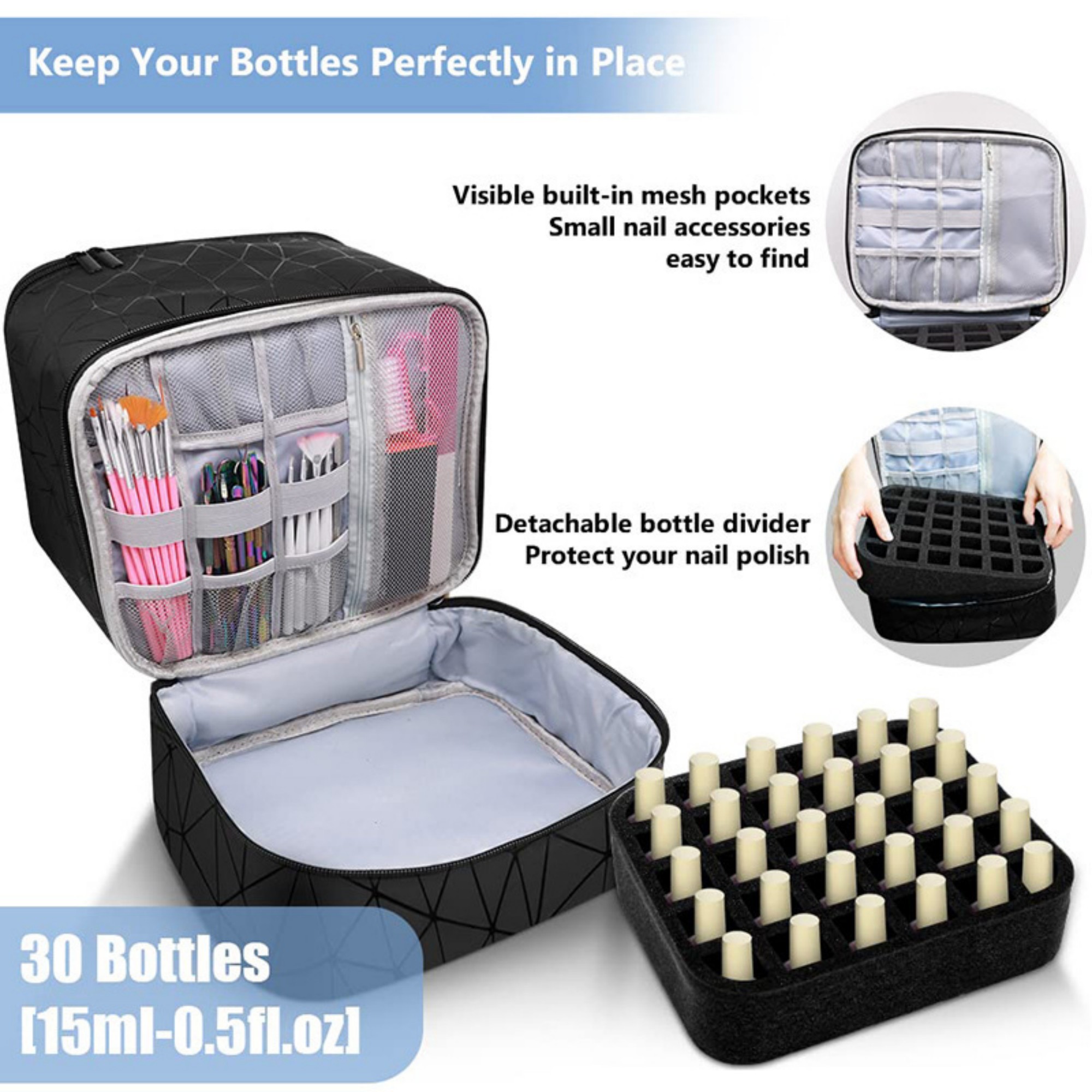 Nail Polish Organizer Bag Item No#12379 - Image 6