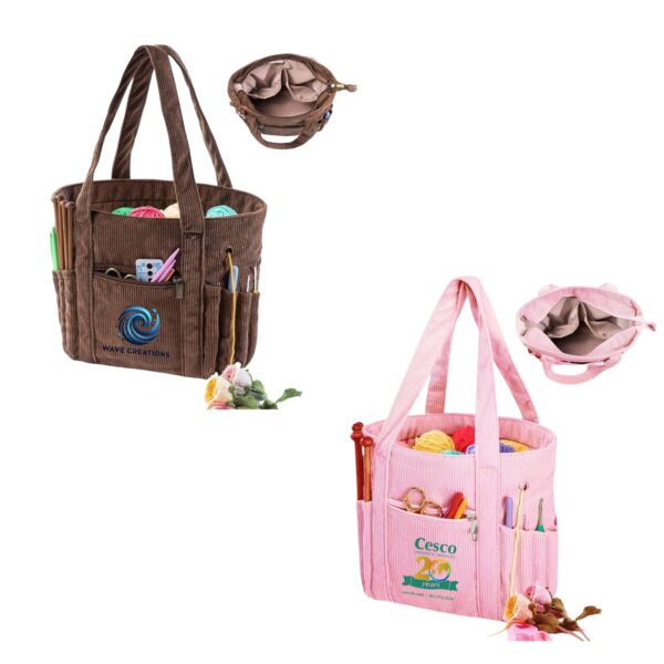 Corduroy Yarn Tote Bag Item No#12381