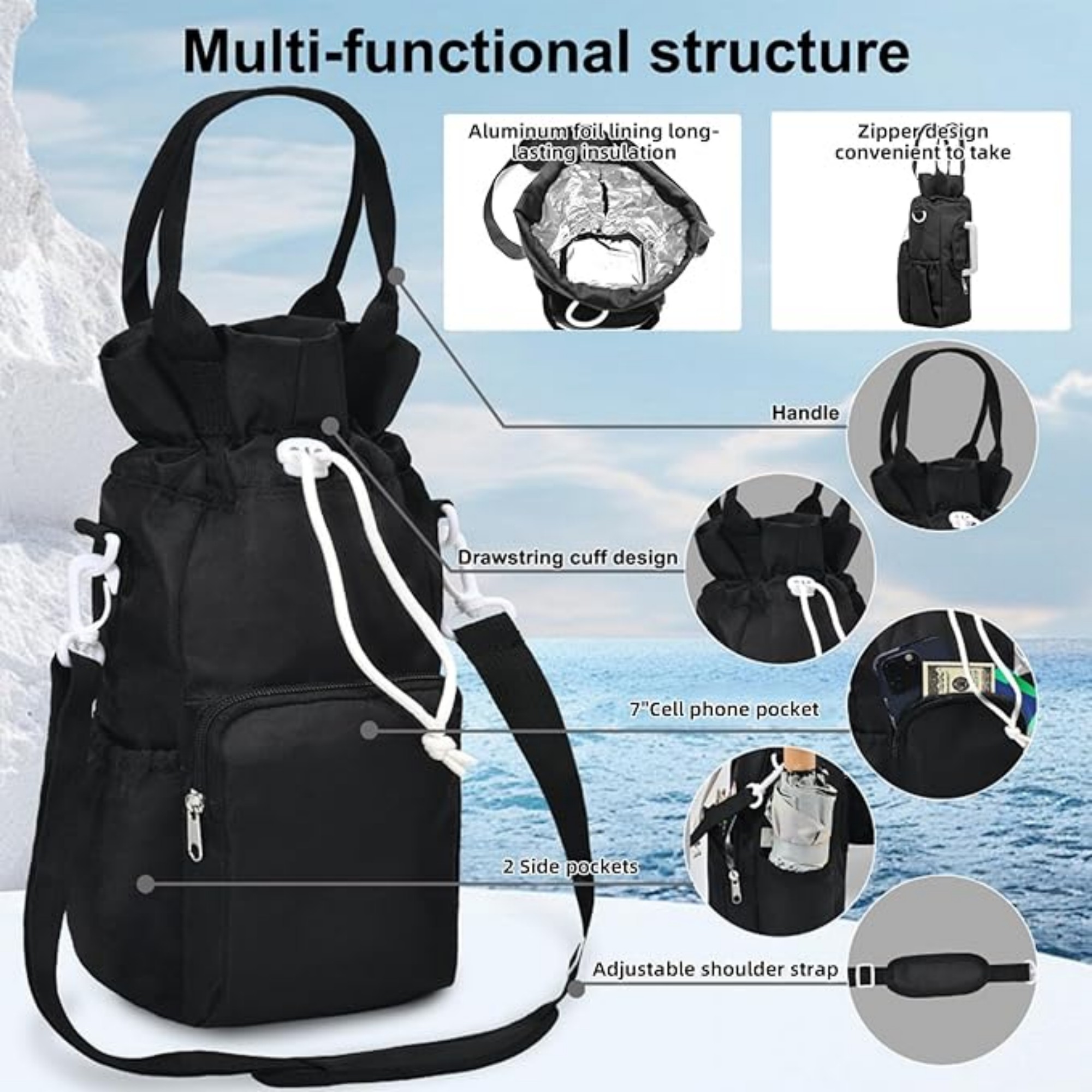 Water Bottle Carrier Bag Item No#12382 - Image 4