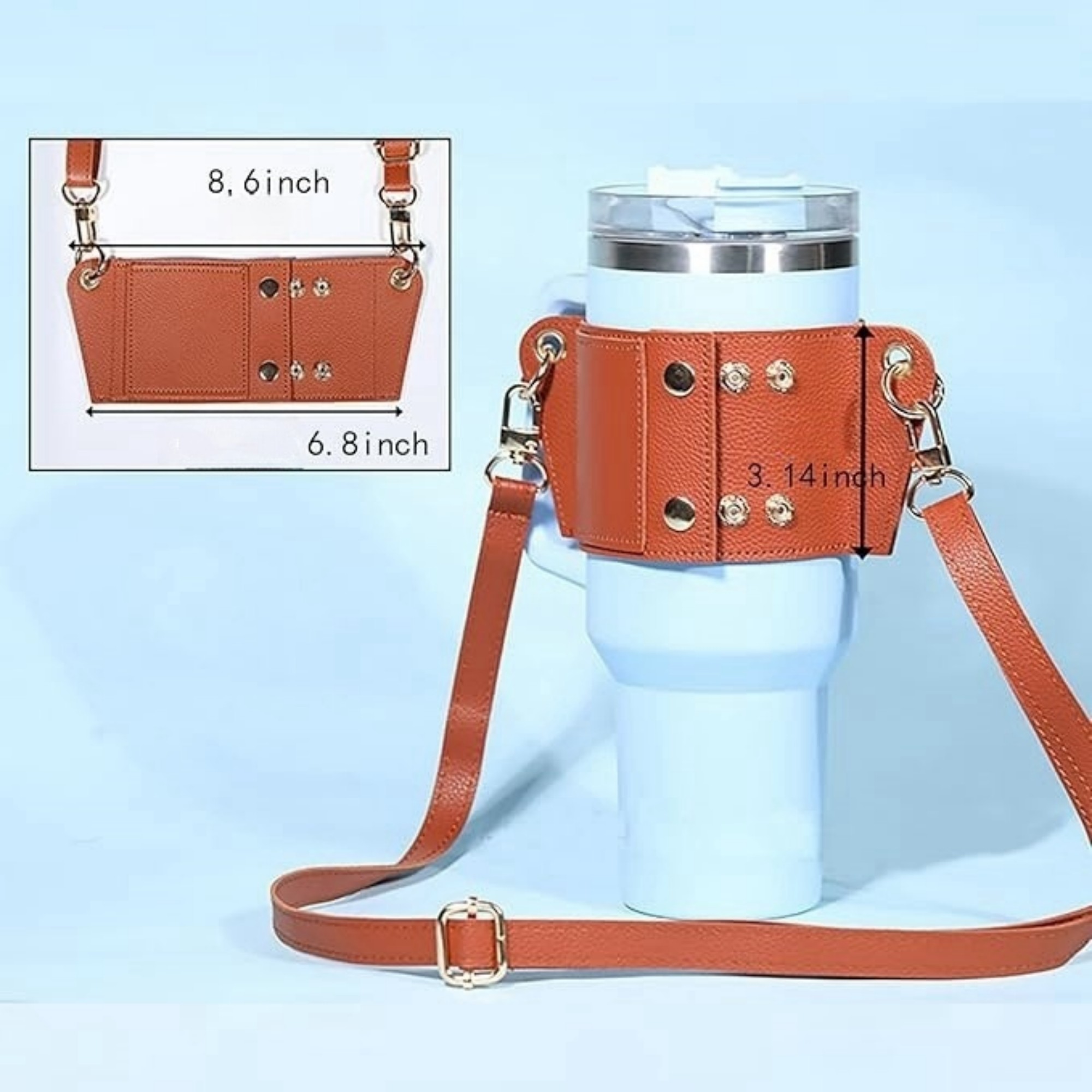 Water Bottle Holder With Strap Item No#12383 - Image 3