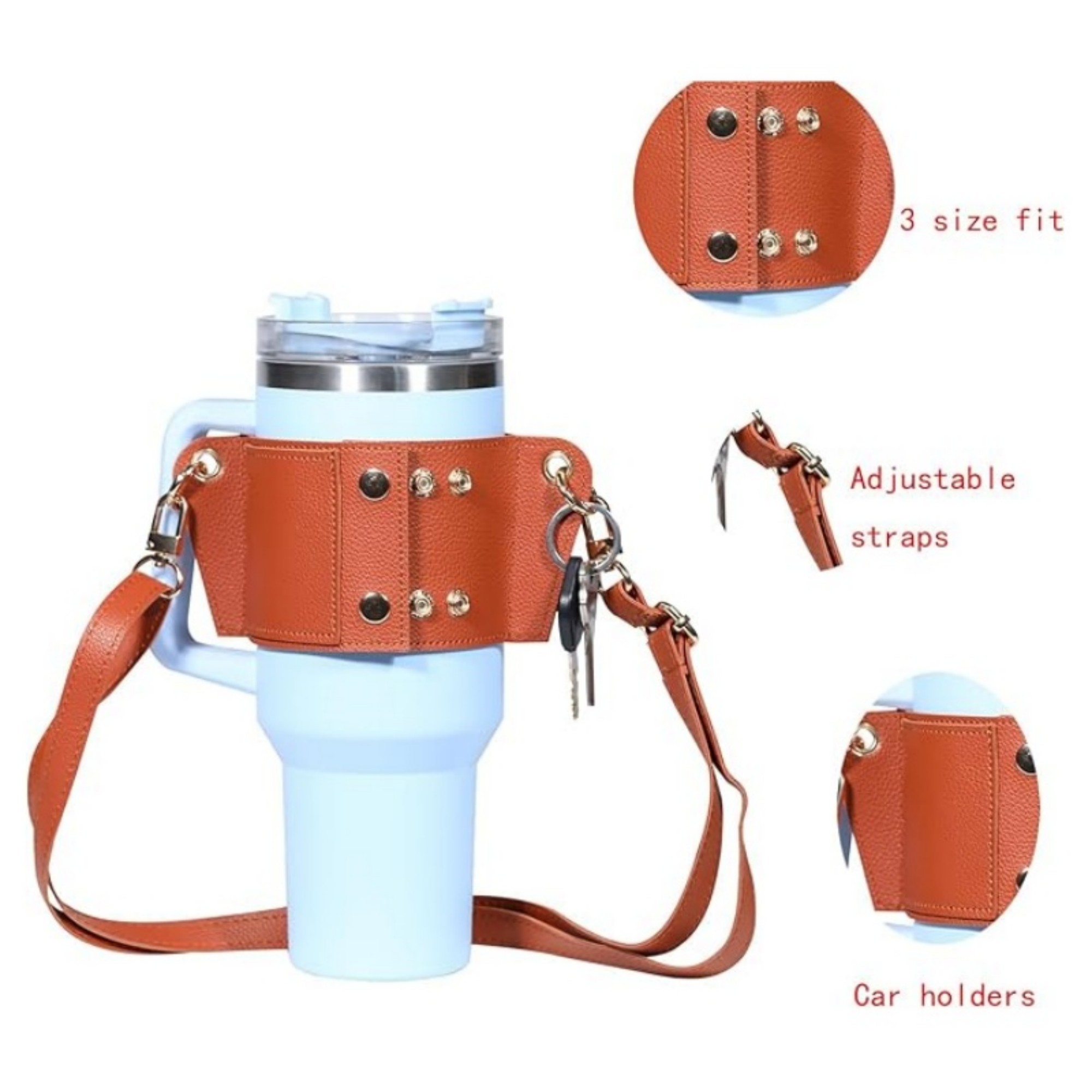 Water Bottle Holder With Strap Item No#12383 - Image 4