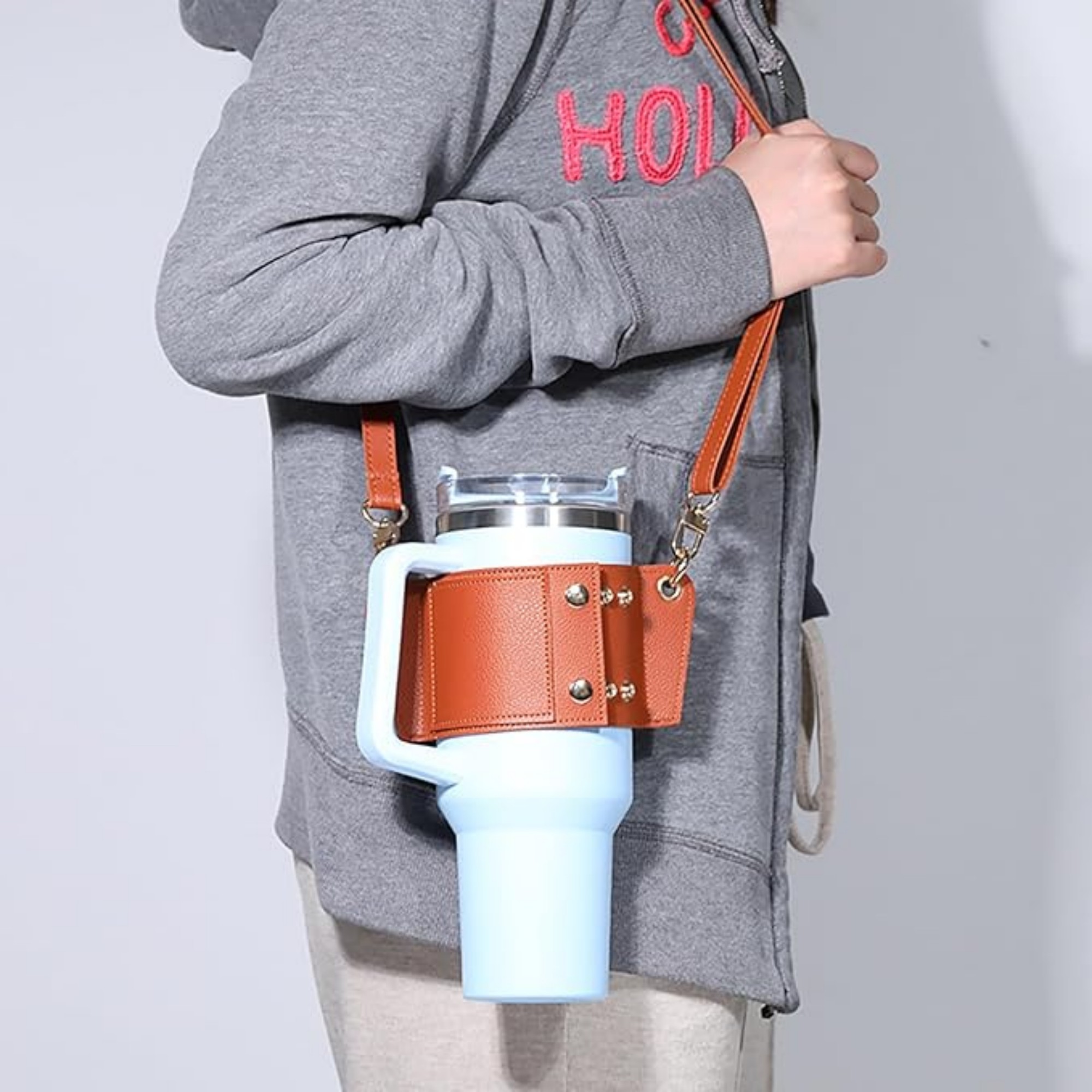 Water Bottle Holder With Strap Item No#12383 - Image 5