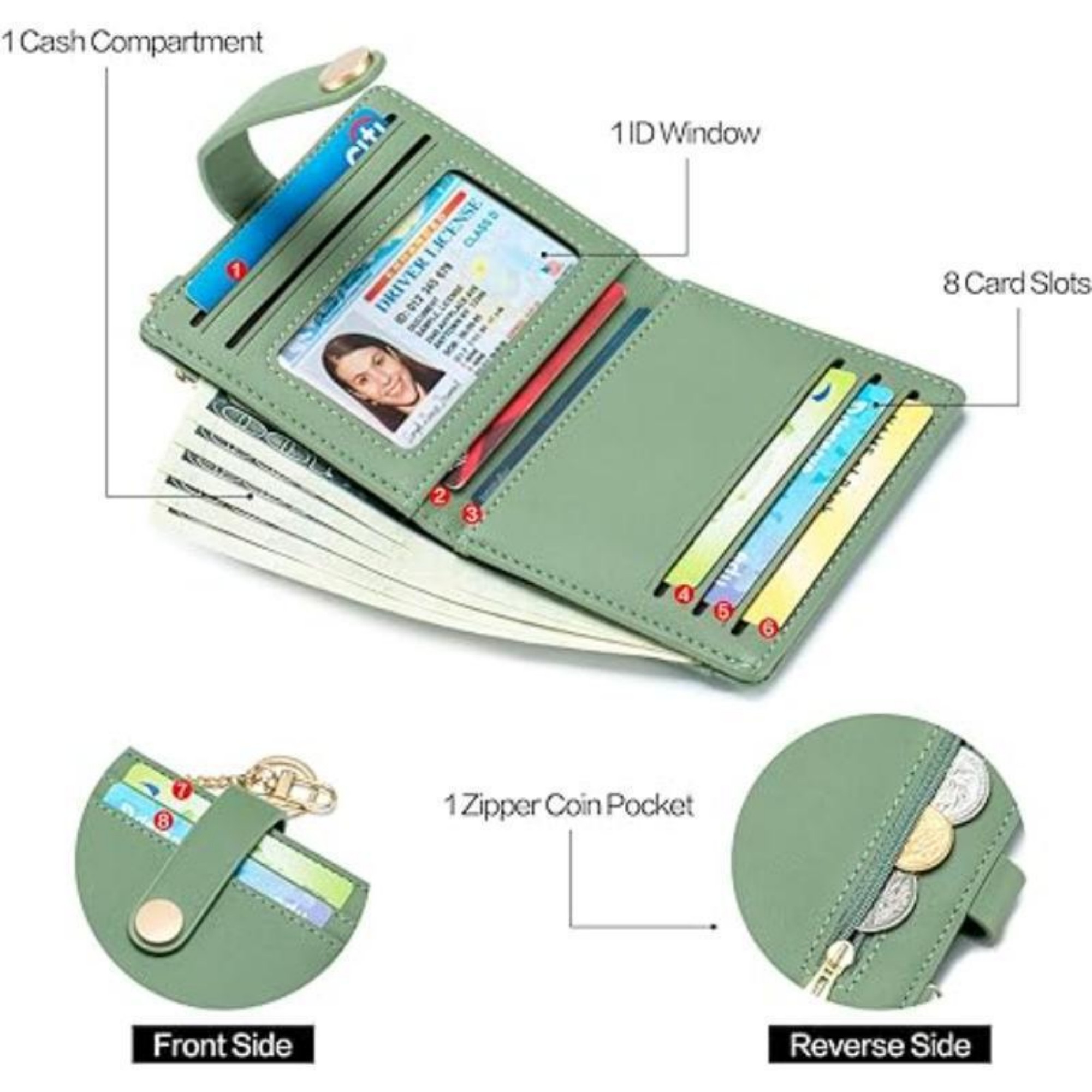 Rfid Blocking Bifold Credit Card Holder Item No#12403 - Image 4