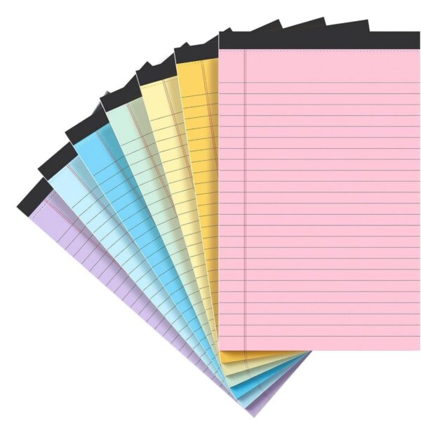 30 Sheets Colorful Narrow Ruled Pads Item No#12429 - Image 2