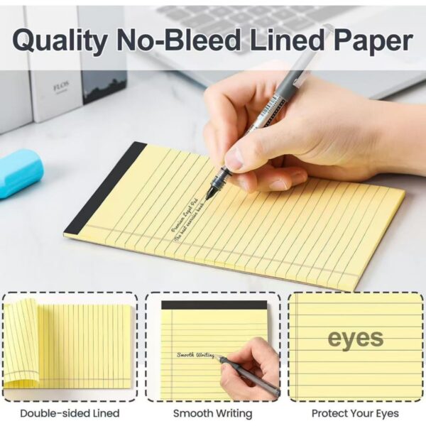 30 Sheets Colorful Narrow Ruled Pads Item No#12429 - Image 4
