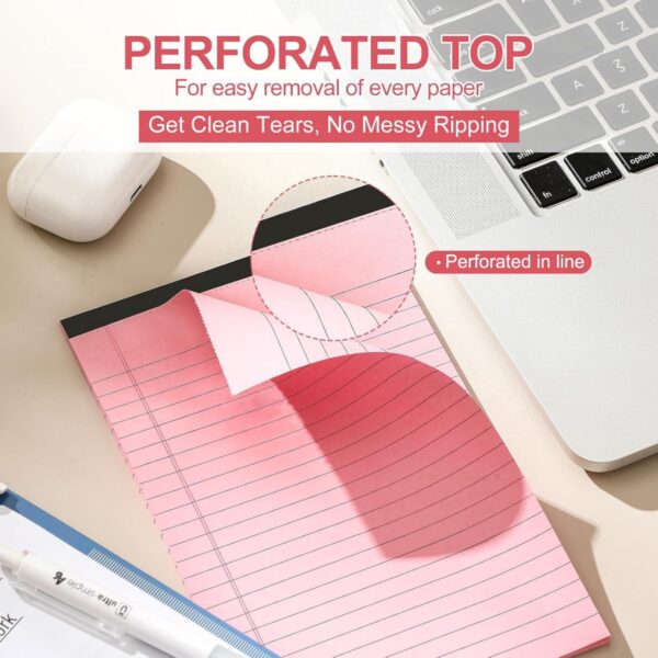 30 Sheets Colorful Narrow Ruled Pads Item No#12429 - Image 6