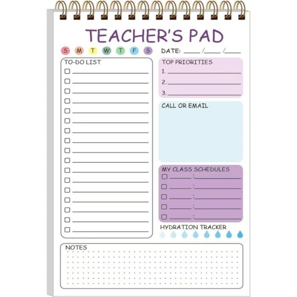 50 Sheets Teacher To Do List Notepad Item No#12430 - Image 2