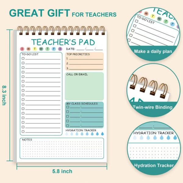 50 Sheets Teacher To Do List Notepad Item No#12430 - Image 3