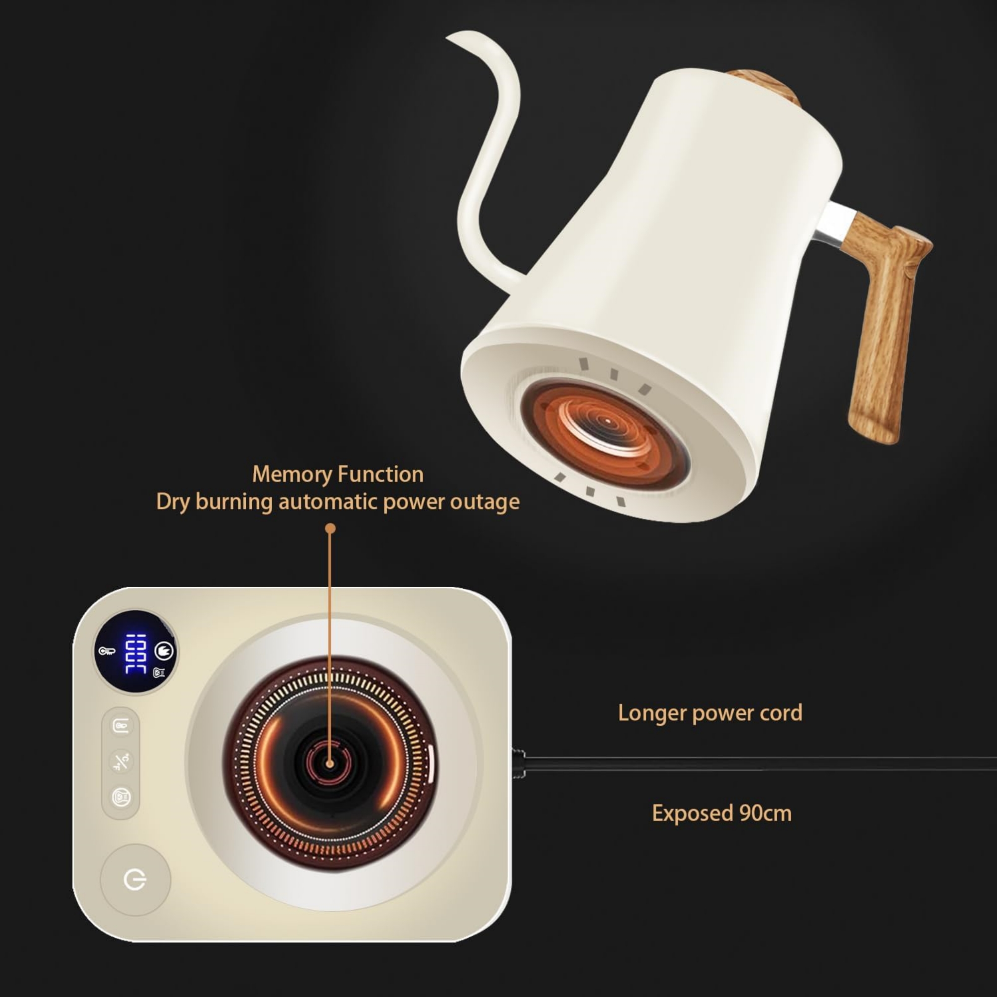 Gooseneck Electric Kettle Item No#11692 - Image 6