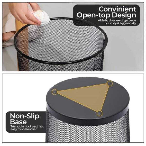 Round Mesh Wastebasket Item No#11706 - Image 4