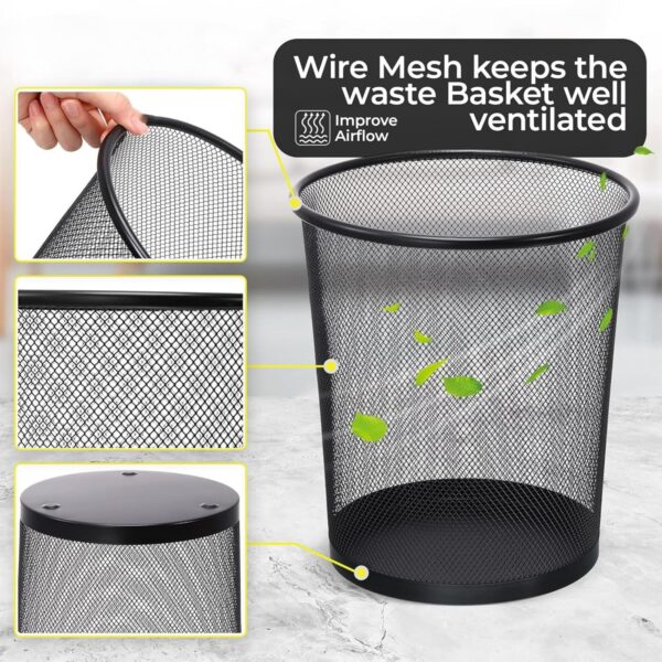 Round Mesh Wastebasket Item No#11706 - Image 5